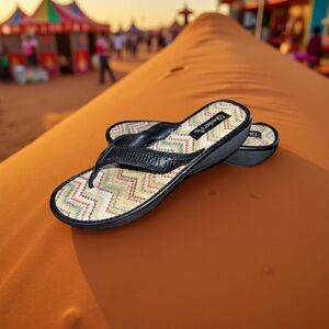 Skechers Rice Straw Flip Flop Sandals Size 9.5